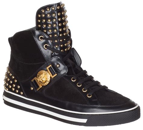 versace couture men sneakers|high top versace sneakers men.